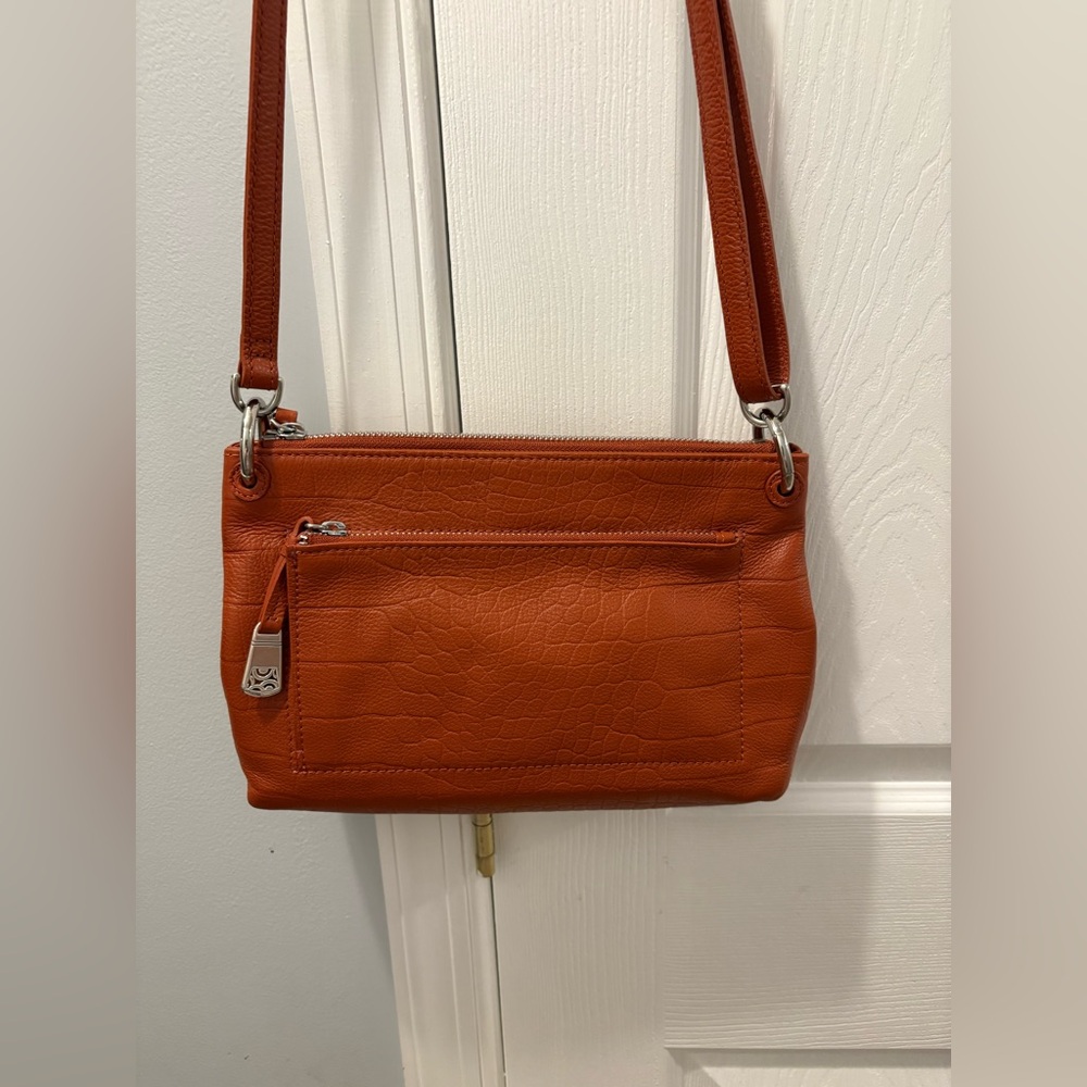 BRIGHTON Bria Messenger in Henna orange